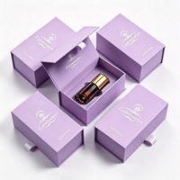 Boîte cadeau magnétique rigide en carton gaufré de luxe personnalisée pour crème visage, vernis à ongles, huile, sérum de soin de la peau, faux ongles