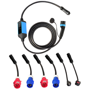 เครื่องชาร์จรถยนต์ไฟฟ้าแบบพกพา 380V 32A 22KW Type2 รุ่น FE-AM2-32P3 สำหรับรถยนต์ 380V 32A P - Product Image 1