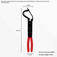 Pince de démontage pour embouts et patins en caoutchouc de tuyaux d'échappement – Outil automobile
