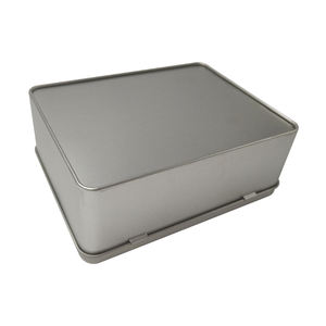 Fiambrera de lata portátil con impresión personalizada, fiambreras de lata rectangulares de grado alimenticio con asa - Product Image 3