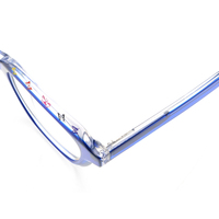 Lunettes optiques personnalisées pour hommes femmes montures en acétate colorées unisexes petite monture carrée rectangle style cristal motif lunettes