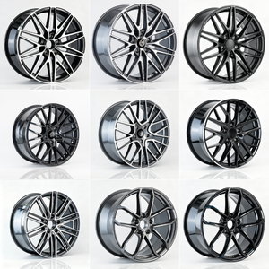 Jantes forgées légères <span class=keywords><strong>20</strong></span> 21 pouces 9.5J ET50 5x130 CB71.56 Noir Brillant pour Cayenne Panamera SUV Offroad Tuning, garantie 5 ans - Product Image 4