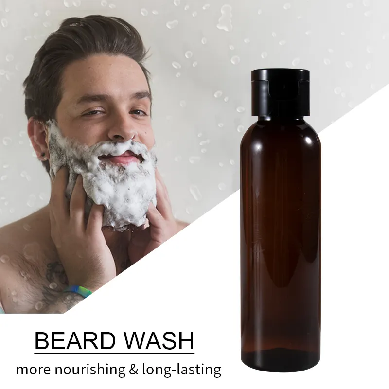 OEM Natural Organic Beard Wash mustache clean beard shampoo Customized Mens Shaving Shampoo Organic Beard Men Care Products