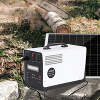 Centrale Électrique Portable 1000W en Promotion, Batterie LiFePO4, Stockage d'Énergie Solaire MPPT, Banque d'Alimentation Domestique, Sortie AC, Métal, Garantie 3 Ans
