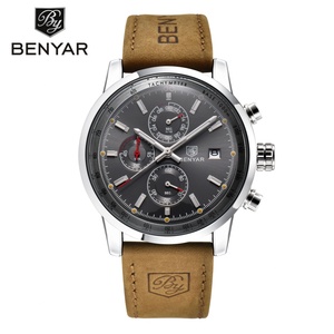 BENYAR 5102 Men Quartz Wristwatches Top Brand Clock Male Hour Relojes-hombr Al Por Mayor <b>Automatic</b> Date Erkek Saat - Product Image 1