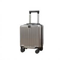 Maleta con Ruedas Giratorias de Gran Capacidad, Unisex, con Marco de Aluminio y ABS, Modelo 2025, 14 Pulgadas, con Candado de Combinación y Asa Telescópica