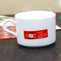 FSC-Autocollant adhésif pour emballage de pâtisserie, 18 pièces, emballage cadeau de noël, emballage, sac à biscuits, boîte à gâteaux personnalisée