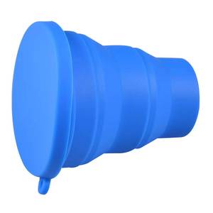 Silicone foldable camping <b>cup</b>, small portable drinking water folding <b>cup</b> with lid, <b>reusable</b> for outdoor hiking - Product Image 4
