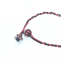 Taidacent 6027 Capsule de microphone électret haute sensibilité Microphones à condensateur de captation 25DB Mini microphone cravate avec câble