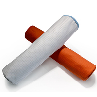 Serviettes de yoga ovales antidérapantes en microfibre de luxe avec points de préhension, séchage rapide, logo personnalisé, pour Pilates - Vente en gros