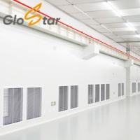 Panneau de salle blanche en aluminium-zinc avec âme en laine de roche, panneau mural et de plafond modulaire pour projets de construction