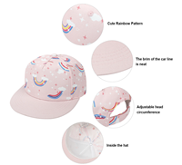 Cappello da Baseball per Bambini Wins Flying, 1 Pezzo, Etichetta Privata, Stampa Cartoon, Moda High-Street Estiva per Bambini e Bambine