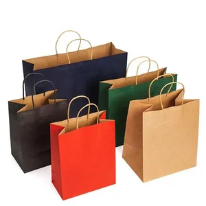 KM bon prix fabricants de sacs en papier avec votre propre logo kraft