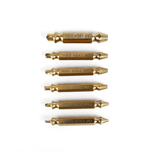 Dual-Use Toothed Design 6pc Screw Tool Set Slip Thread End Breakage & <b>Broken</b> Wire <b>Extractor</b> Break-off Head Remover - Product Image 2