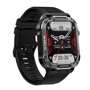 สมาร์ทวอทช์กีฬากลางแจ้งสำหรับผู้ชาย รุ่น 2026 MK66 ขนาด 1.85 นิ้ว แบตเตอรี่ 400mAh ตรวจวัดอัตราการเต้นของหัวใจ กันน้ำ นาฬิกาติดตามการออกกำลังกาย - Product Image 1