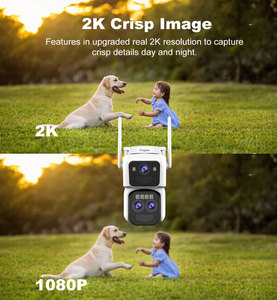 Ringsee New 3 Lens Smart <strong>Camera</strong> Three Screen WiFi <strong>IP</strong> Smart <strong>Camera</strong> Okam Pan-Tilt Waterproof CCTV Network <strong>Camera</strong> with WIFI 4G - Product Image 6