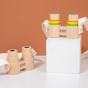 Binoculares Portátiles de Madera para Niños, Mini Lupa, Juguete Educativo de Ciencia para Observación al Aire Libre, para Niños de 4 a 6 Años, Color - Product Image 1