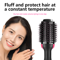 Brosse à air chaud pour femmes, sèche-cheveux et volumateur, brosse à air chaud et sèche-cheveux, brosse à air chaud professionnelle pour un brushing parfait