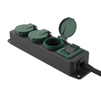 Multiprise de bureau multifonctionnelle IP44 à 3 prises Schuko 16A, très vendue