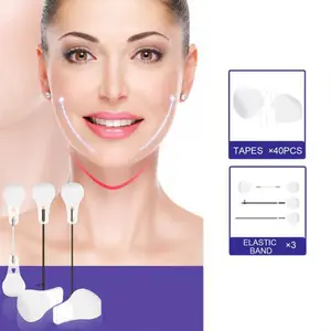 Face Lift Tape V-förmige Gesichts aufkleber mit unsichtbaren Saiten Ultra Makeup Tool Facial Lift Saggy Skin Hide Falten & Double Chin