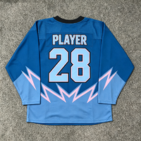 Maillot de hockey sur glace imprimé par sublimation en gros OEM, design personnalisé, uniforme de jeu pour équipe sportive