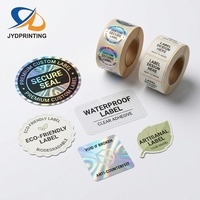 Autocollants personnalisés, logo personnalisé, impression vinyle, étiquettes promotionnelles pour emballage, autocollant transparent pour boîte à bijoux dorée, autocollant de marque