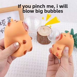 Cute Capybara Bubble Popper Squeeze <b>Toy</b> PVC Animal Stress Relief Sensory Fidget Kawaii Squishy <b>Desk</b> Decor Novelty - Product Image 2