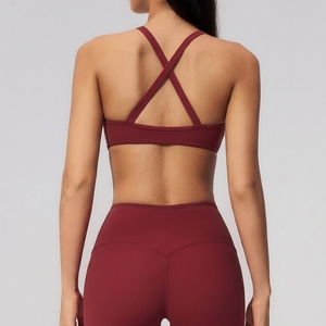 Reggiseno Sportivo YIYI da Donna Push-Up Senza Maniche, Supporto Medio, Spalline Incrociate, Scollo a V Frontale, Top Fitness per Yoga - Product Image 6