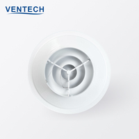 Ventech – système de ventilation en aluminium, diffuseur d'air de climatisation amovible, diffuseur de plafond rond