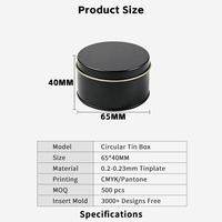 Kotak Timah 65x40MM Desain Jendela, Wadah Timah untuk USB Flash Disk, Kerajinan, Lencana, Bros, Kemasan, Cetak Laser Sutra, OEM Grosir