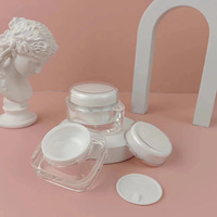 Pot de crème acrylique Crème de jour faciale transparente Catégorie de produit clé Pots en plastique
