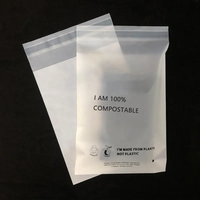 Bolsas de Plástico Biodegradables Pequeñas para Compostaje, Ecológicas, de PLA, Almidón de Maíz, Autoadhesivas, Impresas en Huecograbado, Bolsas Retráctiles para Empaque