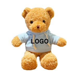 Boneka Beruang Teddy Bulu Lembut yang Dapat Disesuaikan dengan Lapisan Kapas PP, Mainan Penghilang Stres, Tas Hadiah & Hoodie Logo Kustom untuk Hari Valentine - Product Image 2