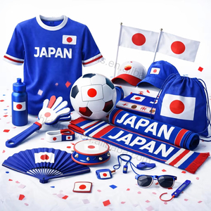 Ensemble cadeau pour supporters de football : T-shirt en coton, casquette de baseball, sac à cordon, bouteille d'eau sportive, cadeaux promotionnels - Product Image 4