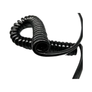 Cable Retráctil en Espiral Personalizado para Máquinas, Revestimiento de Nailon/PVC, Cable de Extensión de 1.5mm y 2.5mm (2.5m-18m) - Product Image 3