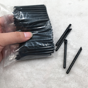 Mini Wenkbrauw Make-Up Borstel Kleine Zwarte Korte Handgreep Schuine Wenkbrauwborstels Draagbare Reizende Make-Up Tool - Product Image 3