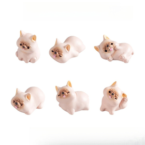 KI zhuojing Landscape Bouledogue français mignon et coquin, chiot, figurine de chien, accessoires décoratifs, petit ornement pour voiture et bureau - Product Image 5