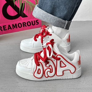 Femmes tendance nouveauté talons épais chaussures compensées baskets haute plate-forme de Sport hauteur augmentant à la mode Zapatos Mujeres pour - Product Image 3