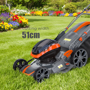 Tondeuse à gazon au lithium LM51ZLi-2L, machine de tonte à batterie, logo OEM personnalisé, CE, pour ferme et terrain en pente, tondeuse à gazon LM51ZLi-2L LM51Z - Product Image 1