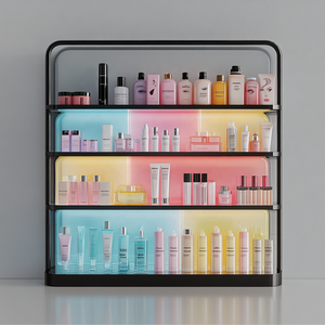 Usine personnalisée clair 6 étagères Pmma <span class=keywords><strong>plexiglas</strong></span> vernis à ongles présentoir étagère acrylique mural vernis à ongles affichage - Product Image 4