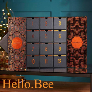 Custom gift box christmas diy 12 day advent calendar boxes
