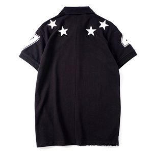 Camiseta Polo Unisex de Algodón Puro con Estrella de Cinco Puntas Bordada, Personalizable, Versátil, Nueva y Moderna para Parejas - Product Image 5