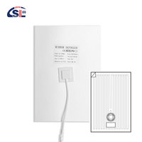 Interrupteur tactile intelligent à LED pour hôtel avec dégivreur intégré, plaque dégivreuse pour miroir de salle de bain, indice de protection IP44, 12W
