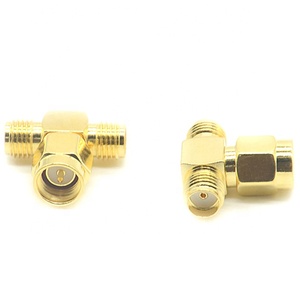 Factory Customization T Shape SMA Connector Male Plug to <b>Double</b> SMA Female RF <b>Adapter</b> - Product Image 2