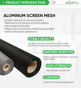 14x14 16x16 18x14 18x16 מסך רשת מתכת רשת תיל אלומיניום זבוב באג דלת חלון מסך רשת רשת - Product Image 5