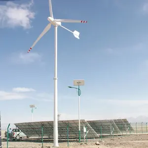 China 10 años <span class=keywords><strong>HAWT</strong></span> 10KW 220V 380V Alta eficiencia Horizontal Asix 3 Fase Generador magnético permanente Turbina de viento para el hogar - Product Image 1