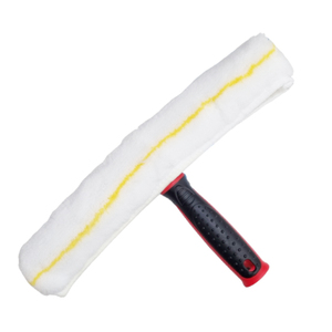 Spatola con manico ergonomico da 45 cm e tampone in cotone per la pulizia di vetri e superfici - Product Image 1