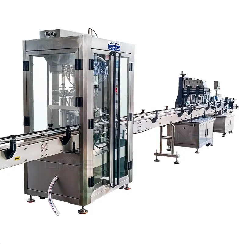 Automatic Control Liquid Detergent shampoo Digital bottle Liquid Filling Machine Production Line