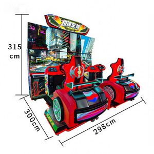 เครื่องแข่งรถหน้าจอคู่แบบ65นิ้ว HD ใหม่สำหรับผู้ใหญ่แบบไดนามิก <span class=keywords><strong>Sonic</strong></span> manic <span class=keywords><strong>เกม</strong></span>แข่งรถโลหะที่ใช้เหรียญเป็นภาษาอังกฤษ - Product Image 3