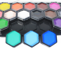 Ensemble de peinture corporelle professionnelle à haute pigmentation, à base d'eau, non toxique, kit de peinture pour le visage pour Halloween, fête, cosplay, maquillage